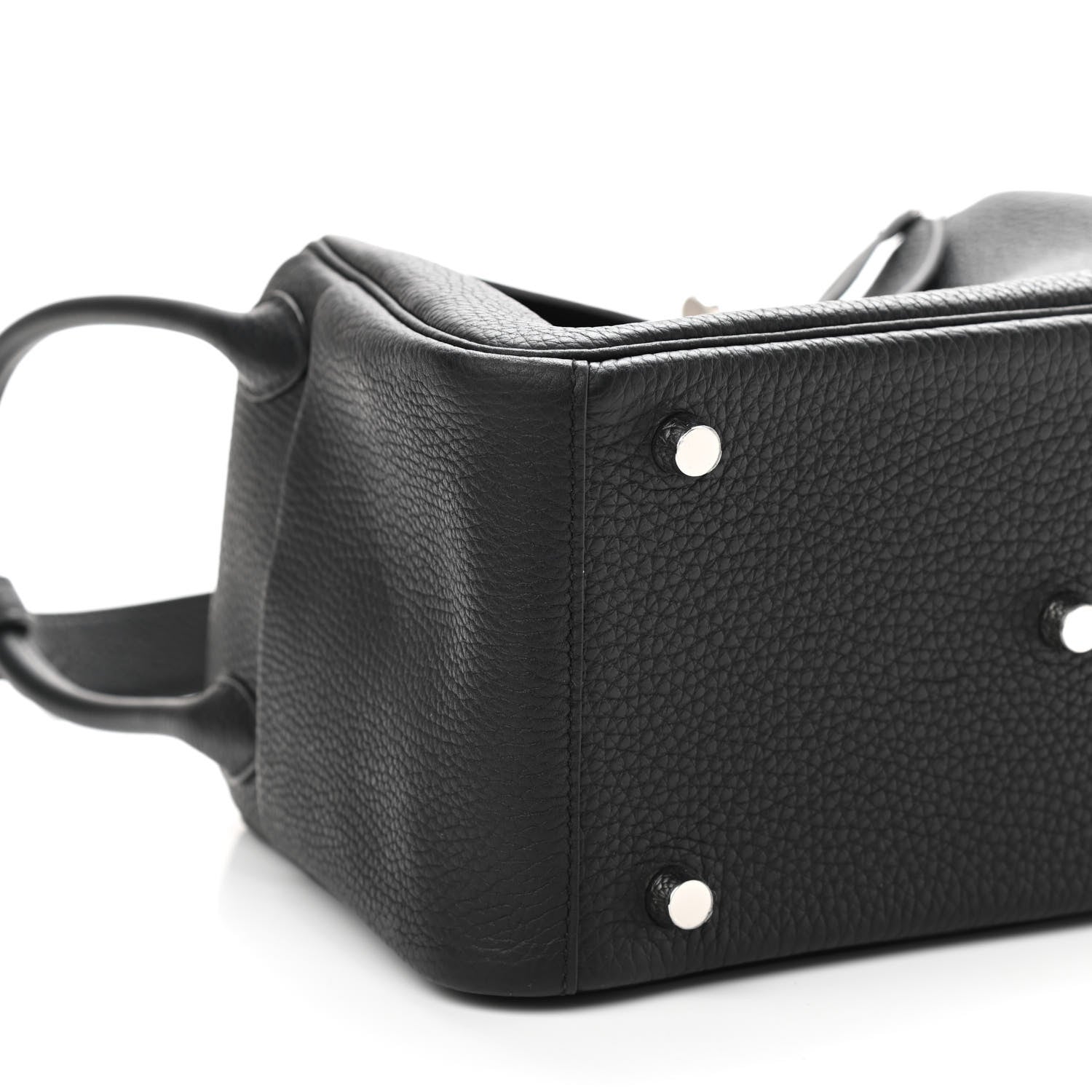Hermes Taurillon Clemence Lindy 26 Black 9 of 10