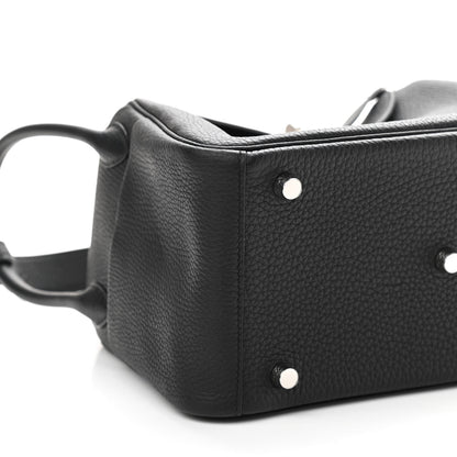 Hermes Taurillon Clemence Lindy 26 Black 9 of 10