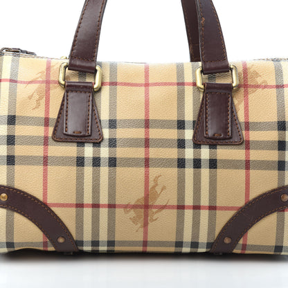 Burberry Haymarket Check Studded Bowler Brown 8 of 11