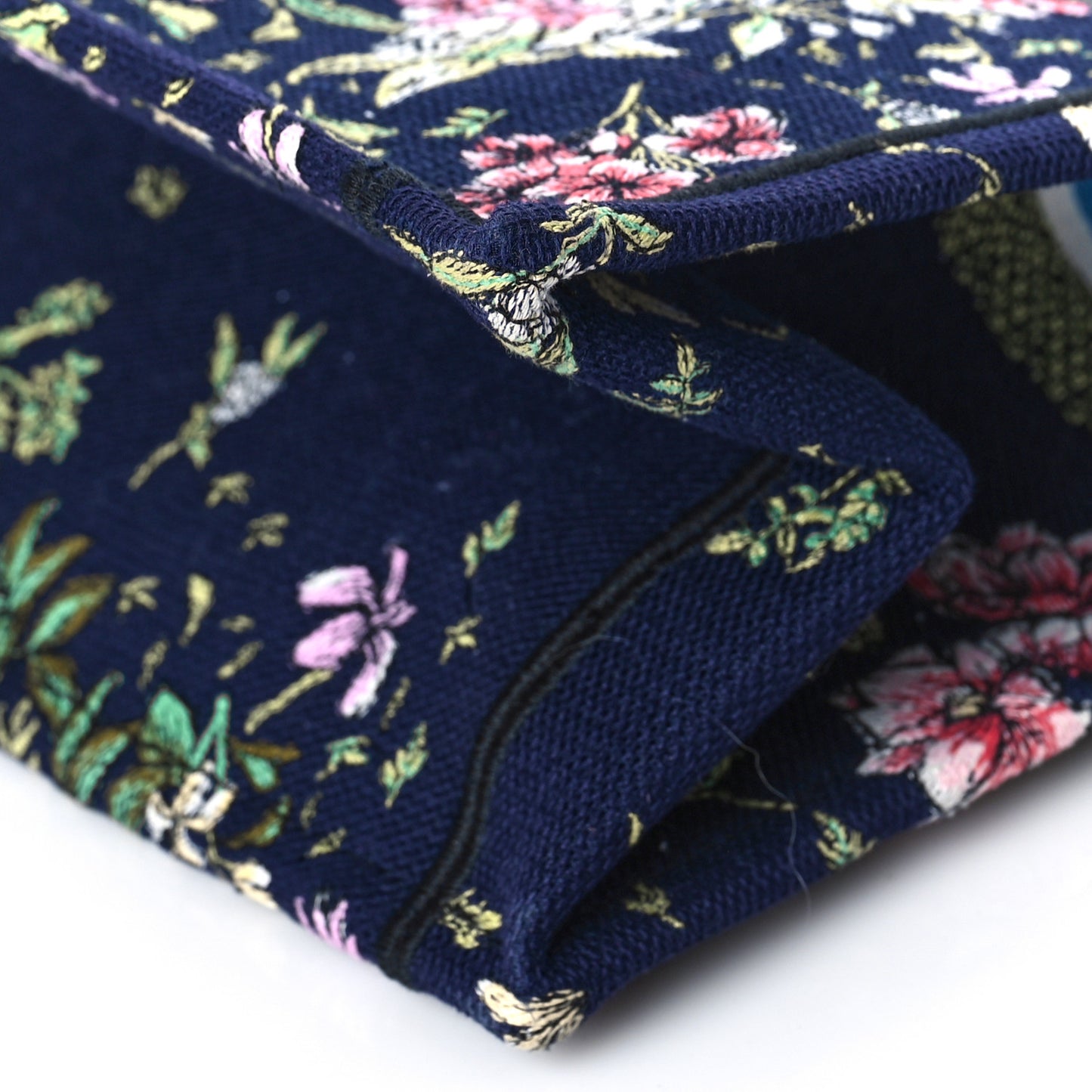 Canvas Embroidered D-Constellation Book Tote Blue Multicolor