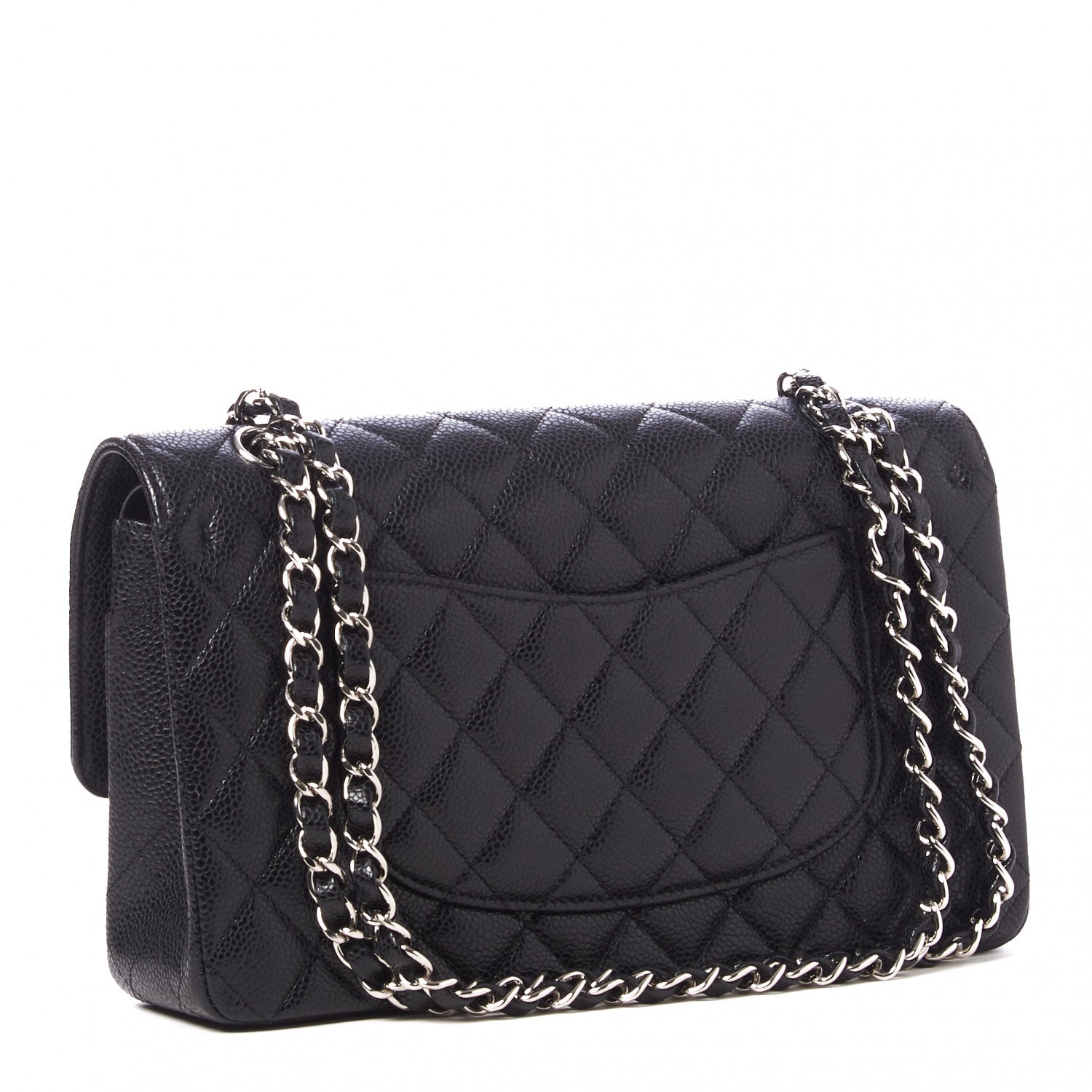 Chanel Caviar Quilted Medium Double Flap Black 3 of 10