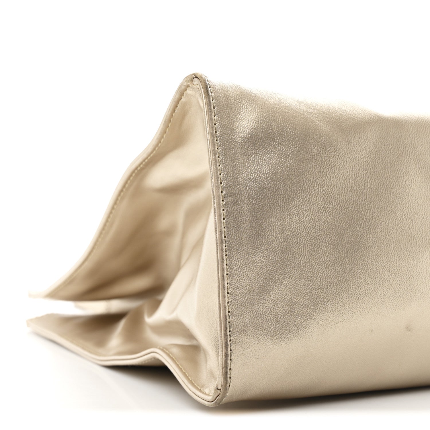Telfar Metallic Vegan Leather Medium Shopping Bag Gold 9 of 10