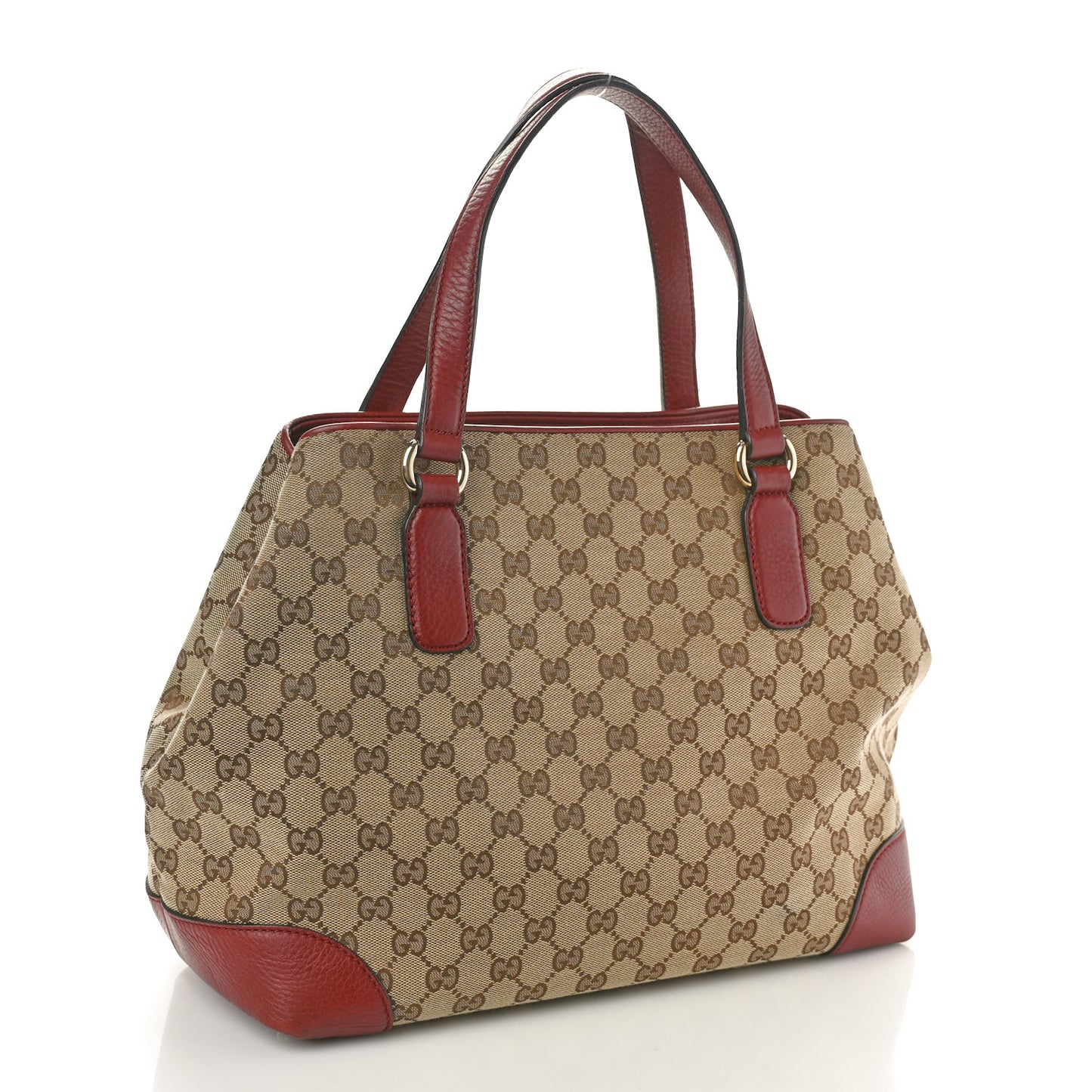 Monogram Web Medium Dressage Tote Red