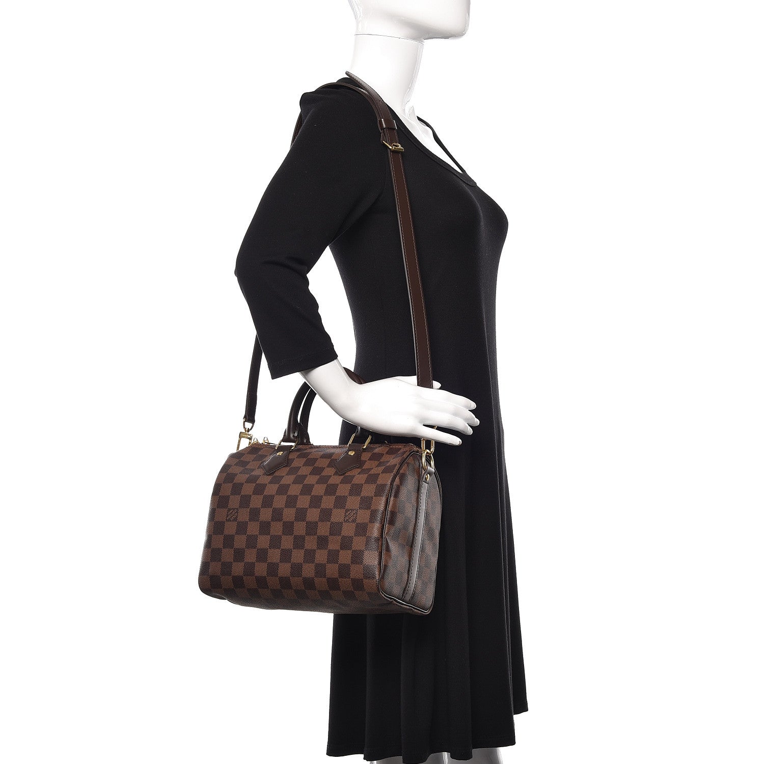 Louis Vuitton Damier Ebene Speedy Bandouliere 25 2 of 10