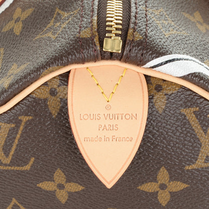 Louis Vuitton Monogram Bay Speedy 30 Rose Ballerine Poppy 6 of 7