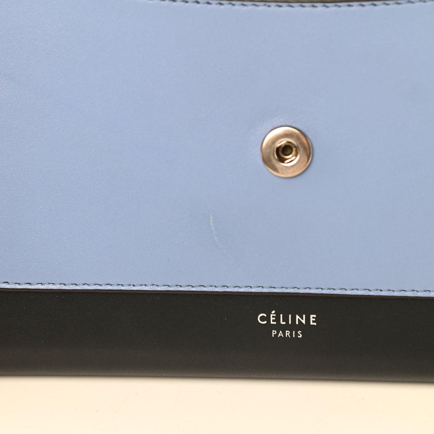 Shiny Calfskin Clutch on a Chain Multicolor