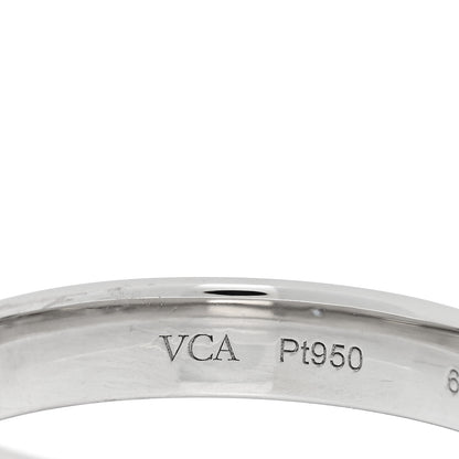 Van Cleef & Arpels Platinum Diamond Toujours Etoiles Wedding Band Ring 61 9.5 4 of 5