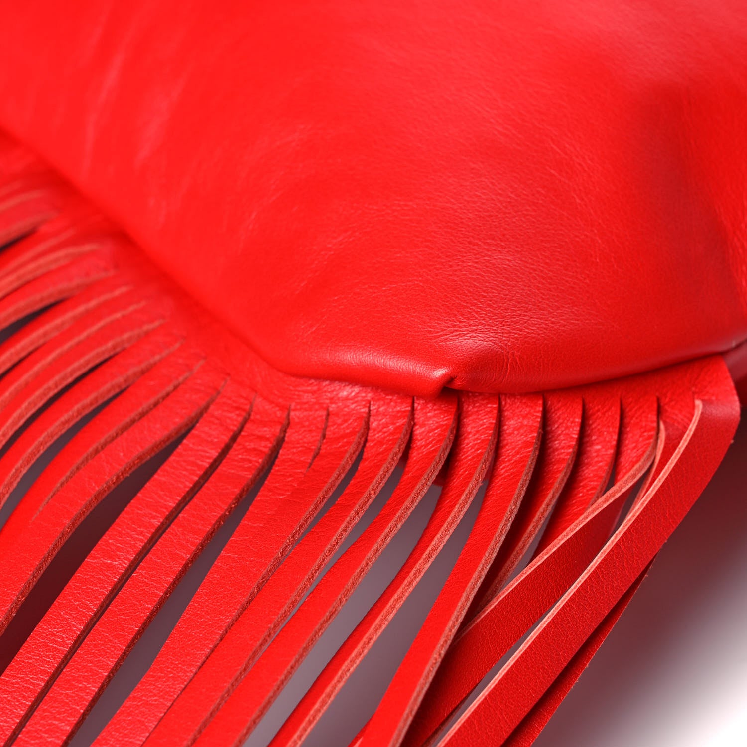 Bottega Veneta Nappa The Fringe Pouch Shoulder Bag Red 12 of 12