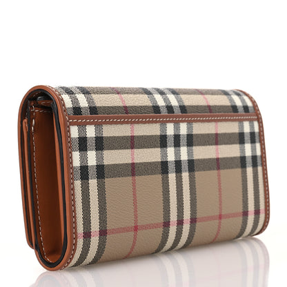 Burberry Halton Vintage Check Continental Wallet Archive Beige 3 of 13