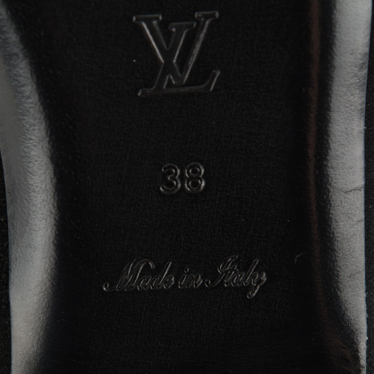 Louis Vuitton Suede Bayfront Mule Sandals 38 Black 6 of 7