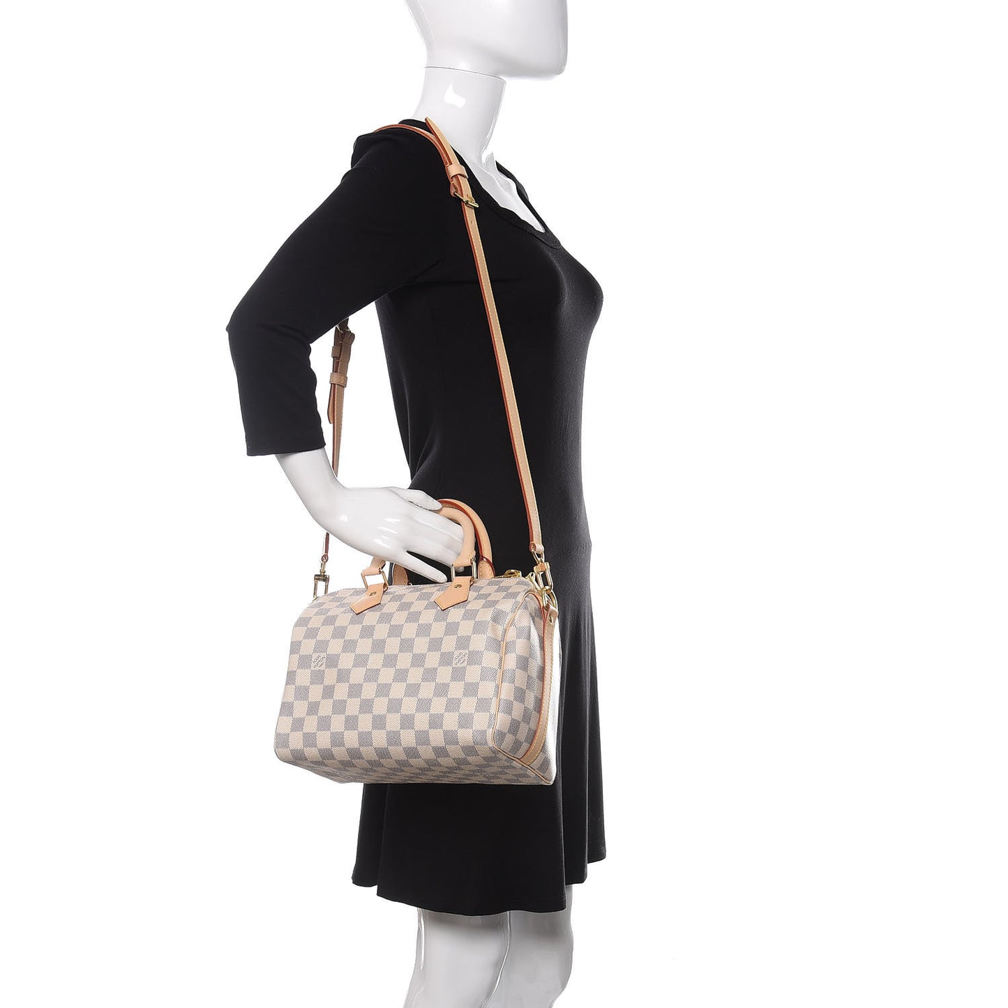 Damier Azur Speedy Bandouliere 25