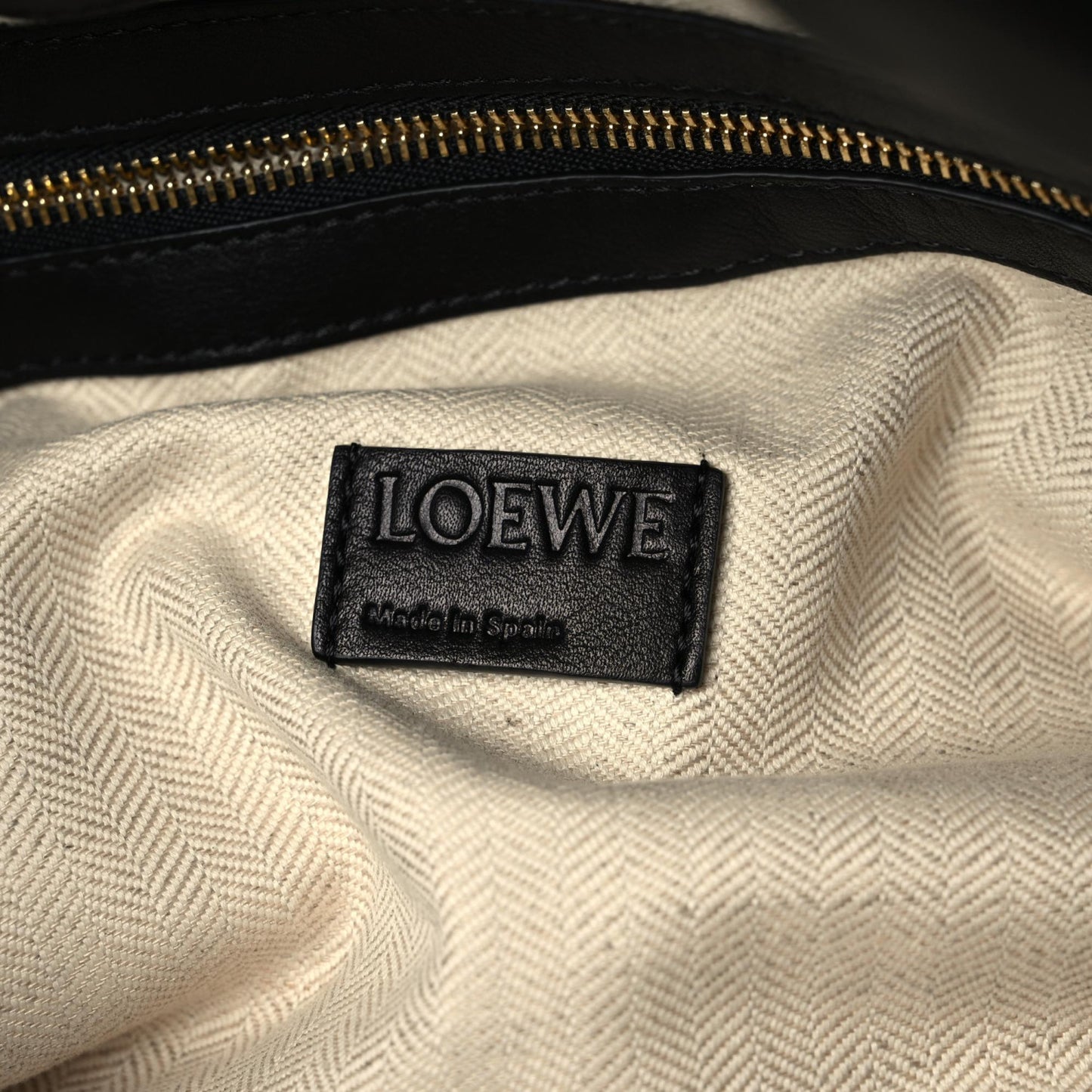 Calfskin Flamenco Knot Bag Black