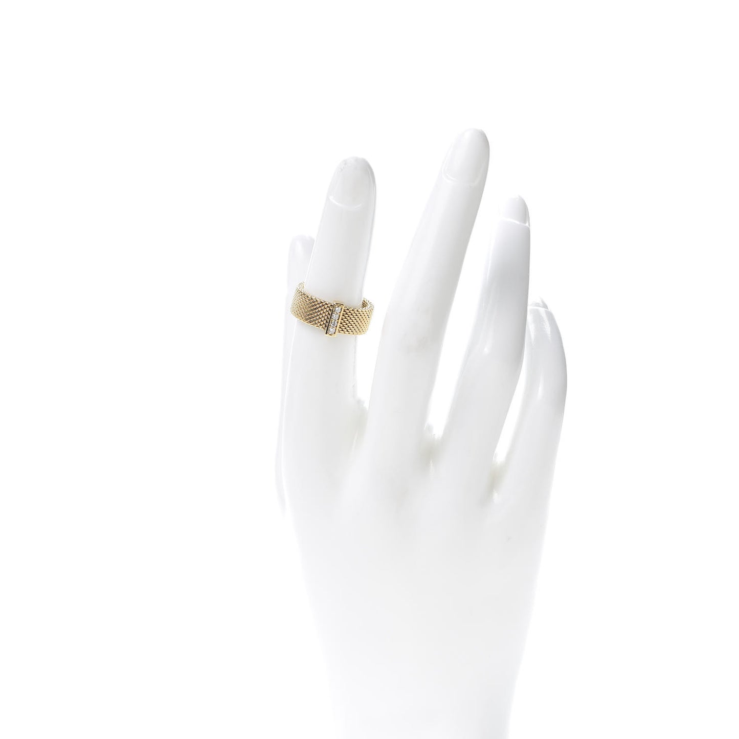18K Yellow Gold Diamond Somerset Ring 50 5.5