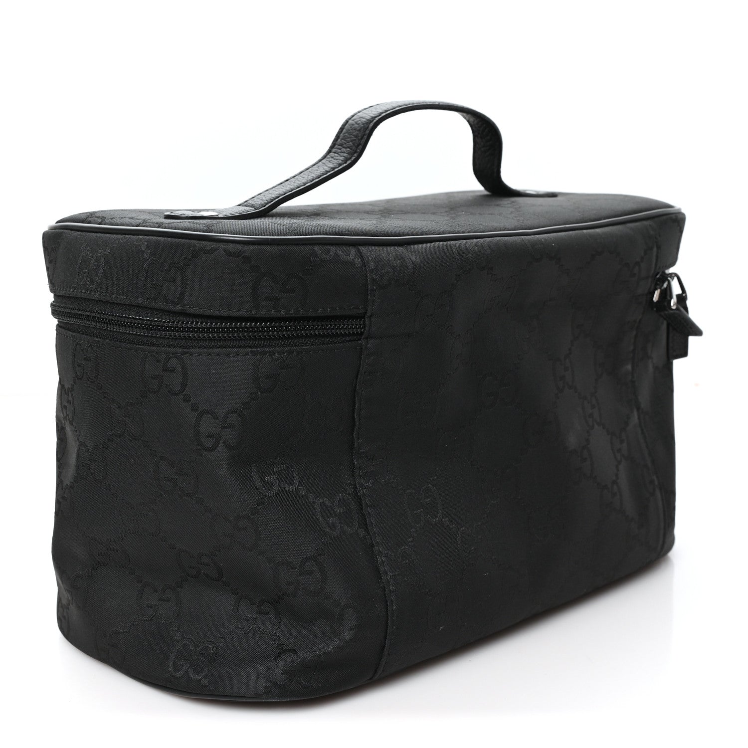 Gucci Nylon Monogram Large Cosmetic Case Black 3 of 9