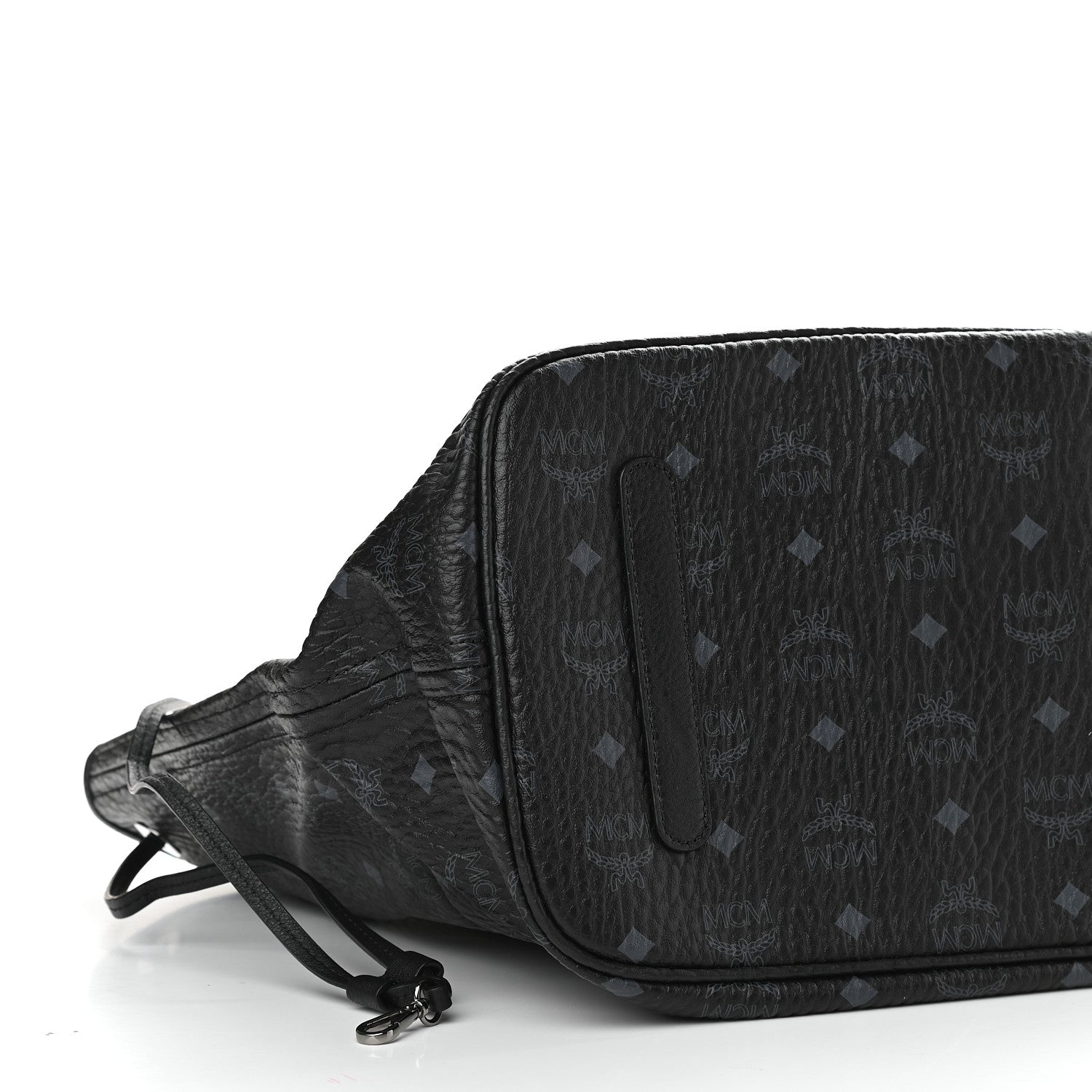 MCM Visetos Large Liz Reversible Shopper Tote Black 11 of 14