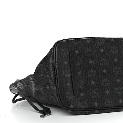 MCM Visetos Large Liz Reversible Shopper Tote Black 11 of 14