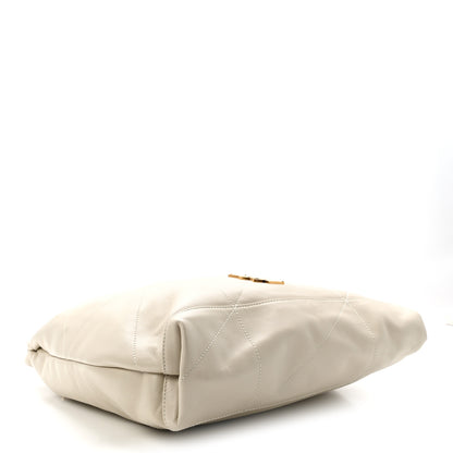 Saint Laurent Lambskin Matelasse Monogram Medium Jamie 4.3 Pochon Crema Soft 5 of 11