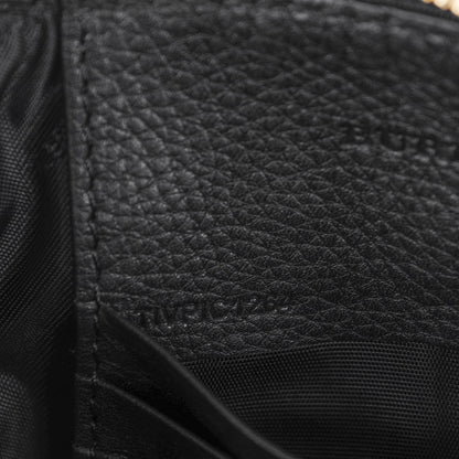 Burberry Calfskin Suede Patchwork Peyton Crossbody Clutch Bag Black 11 of 11