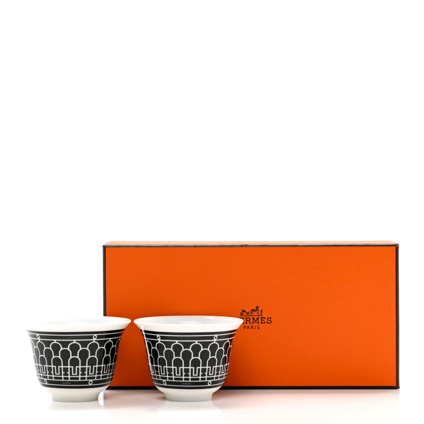 Porcelain H Deco Mini Cup Set Of 2