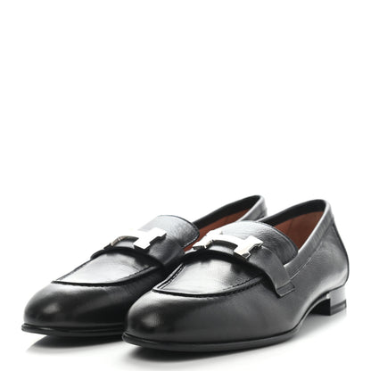 Hermes Goatskin Paris Loafers 36.5 Black 3 of 11