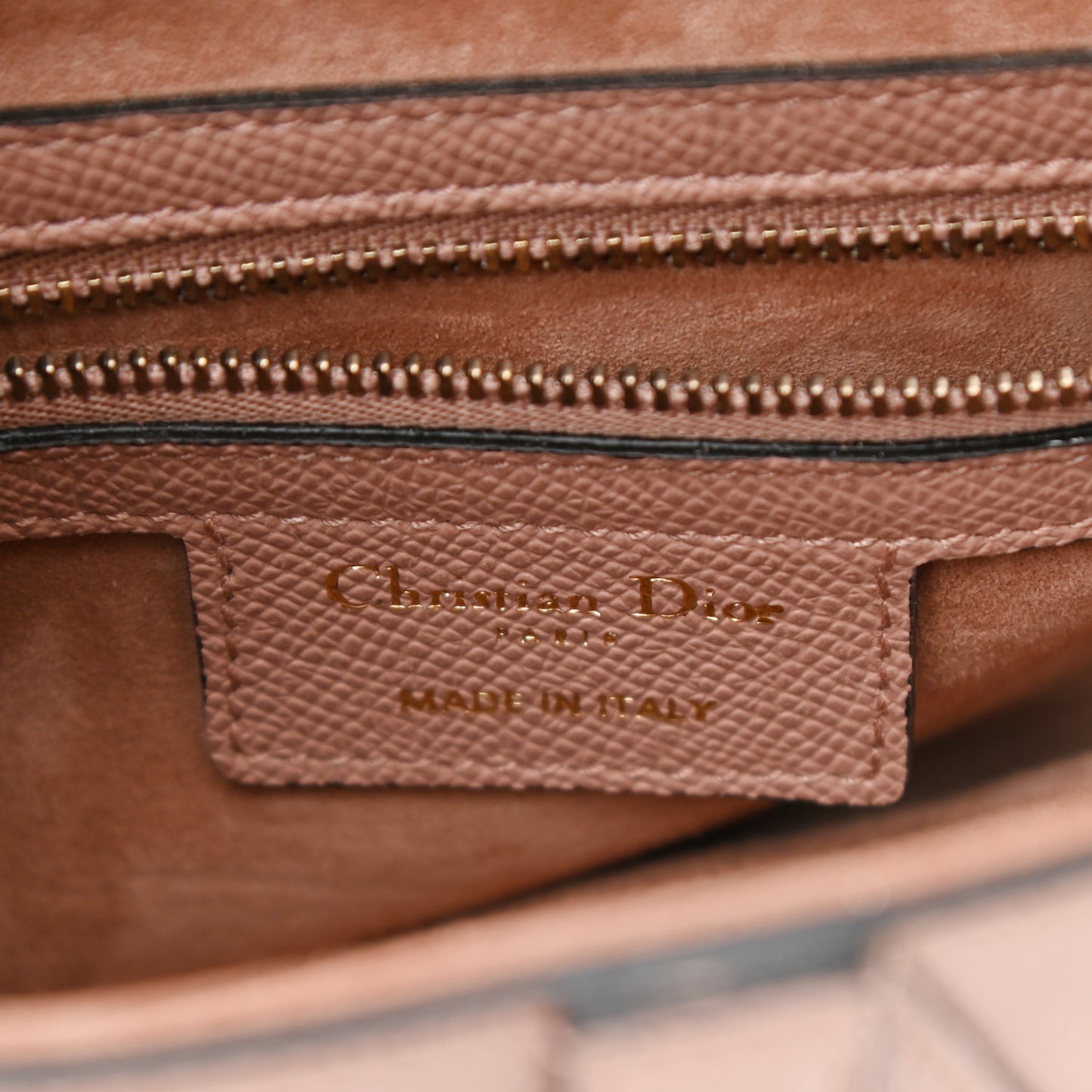 Grained Calfskin Saddle Bag With Strap Blush