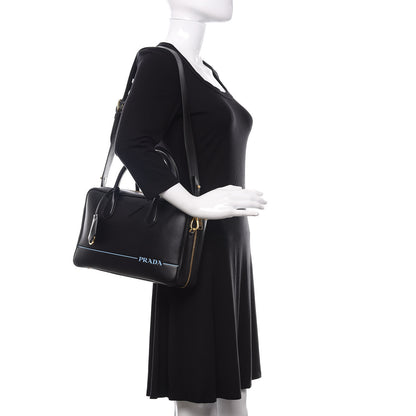 Prada City Calf Mirage Bauletto Black 2 of 12