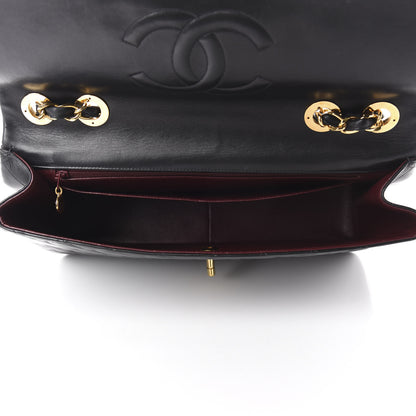 Chanel Lambskin Quilted XL Jumbo Single Flap Black 5 of 11