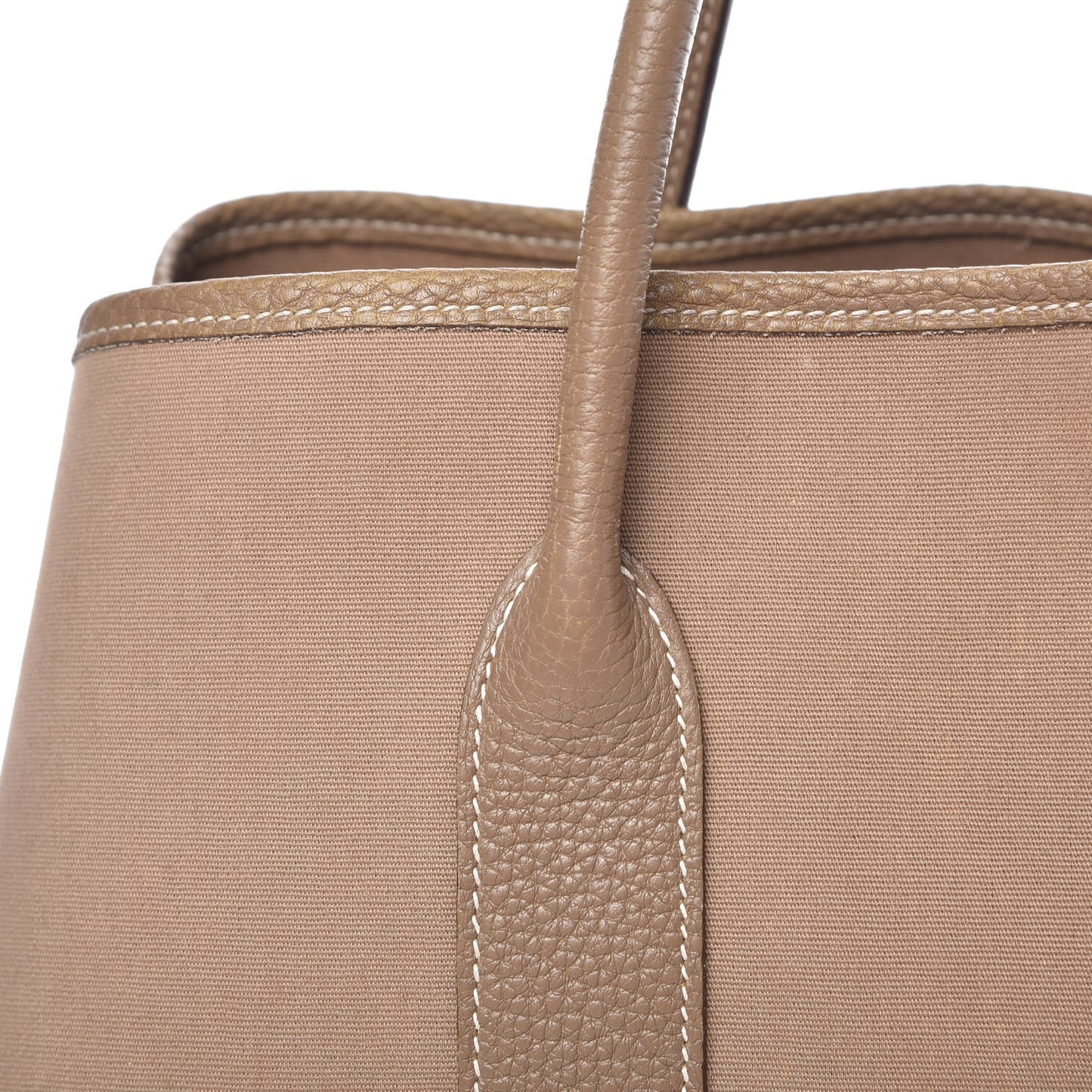 Toile Buffle Garden Party 36 MM Tote Etoupe