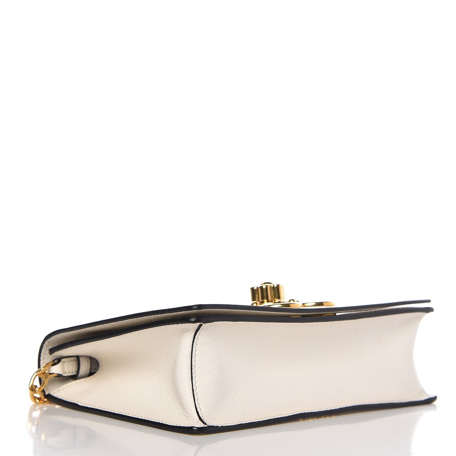Prada Saffiano Corolle Crossbody Bag Bianco 4 of 6