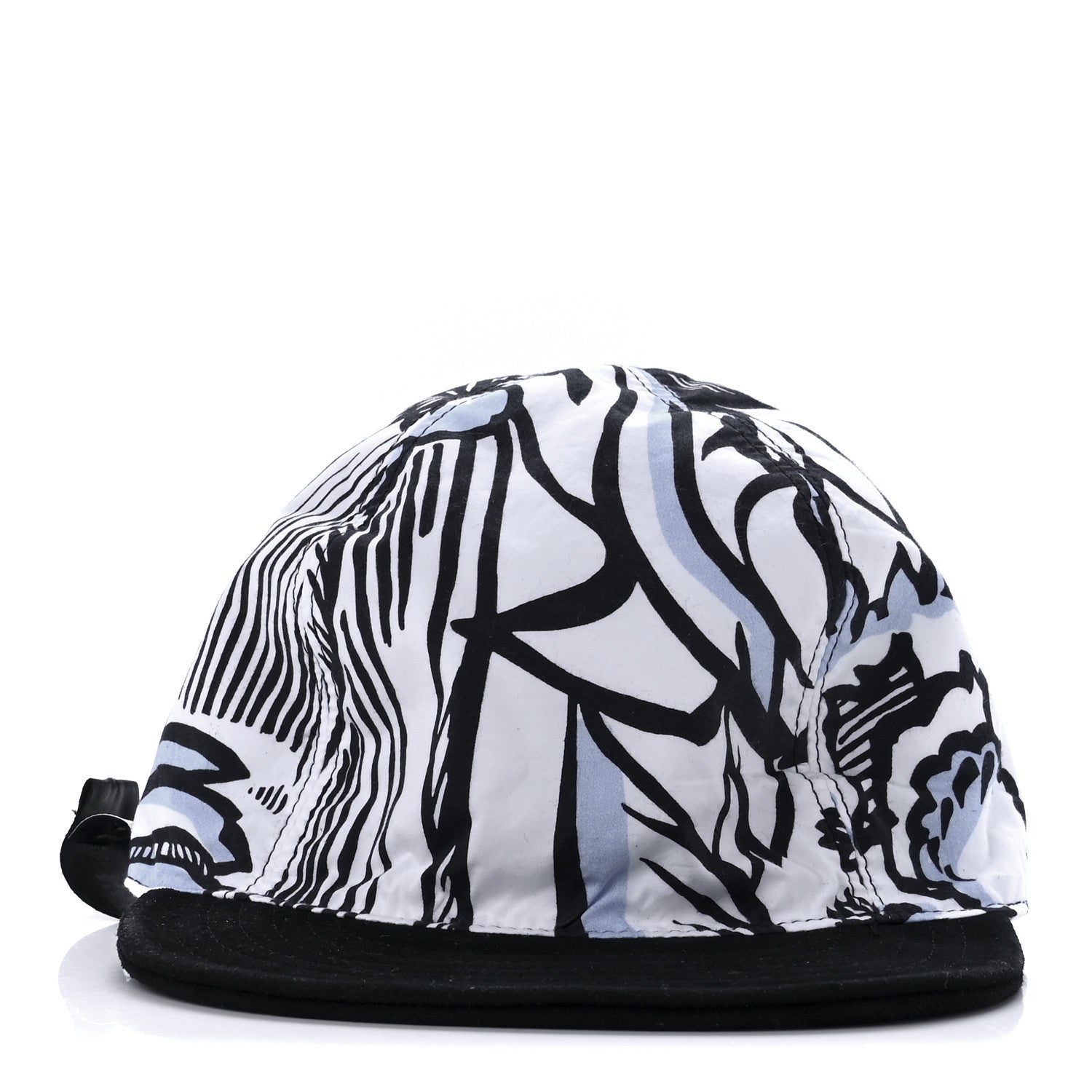 Fendi X JOSHUA VIDES Canvas Reversible Baseball Hat White Black 4 of 13