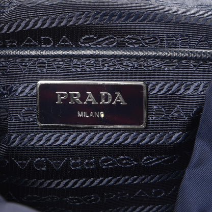 Prada Nylon Vela Saffiano Medium Cinch Backpack Baltico 6 of 8