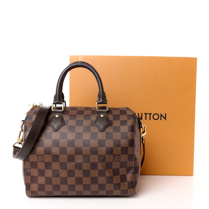 Louis Vuitton Damier Ebene Speedy Bandouliere 25 15 of 15