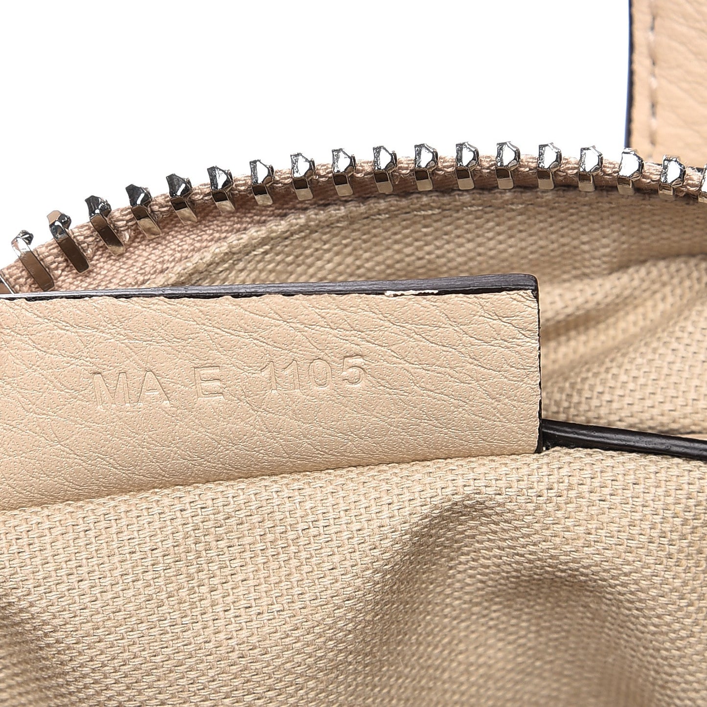 Waxy Grained Calfskin Small Nightingale Beige