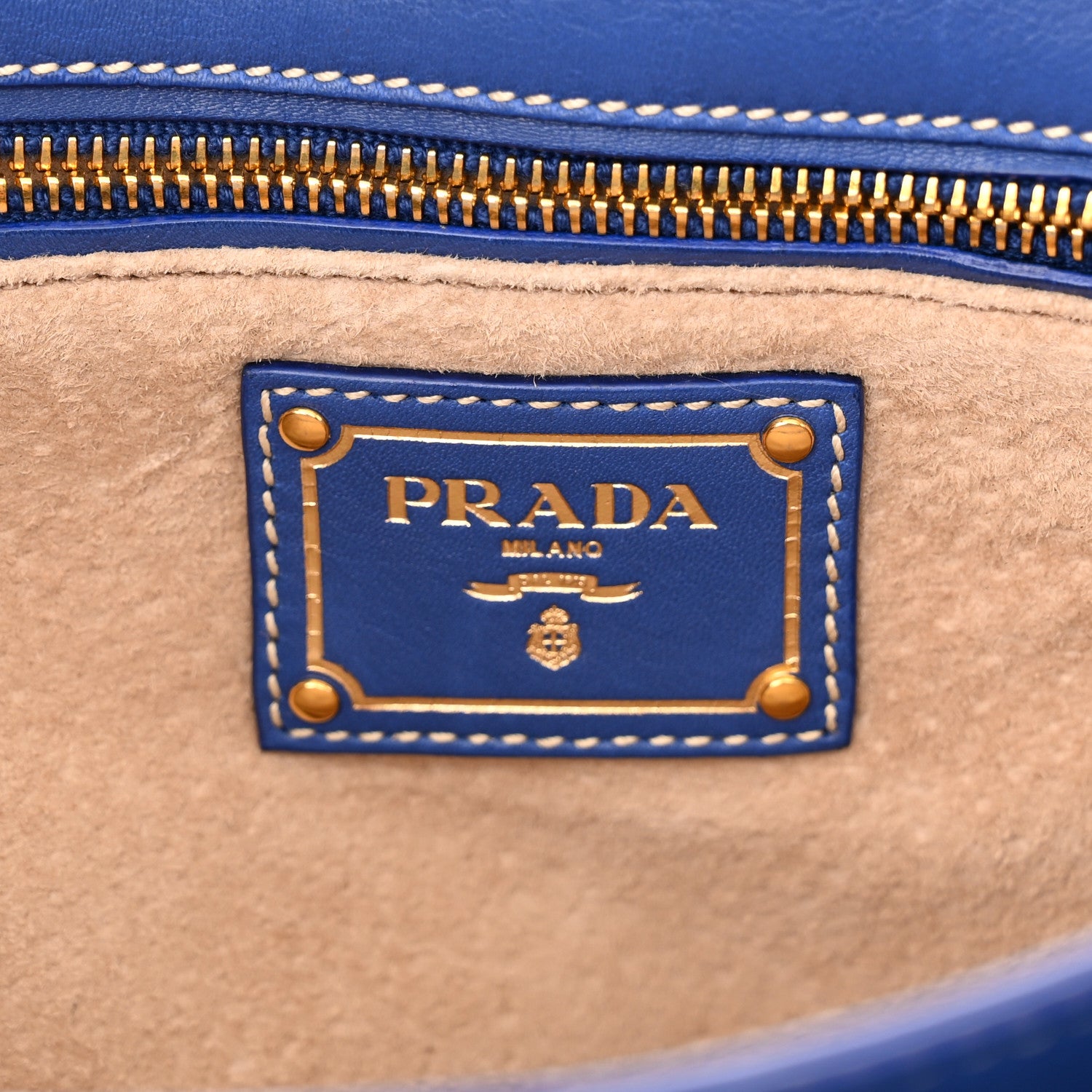 Prada City Calf Cinghiale Crossbody Bag Royal 5 of 12