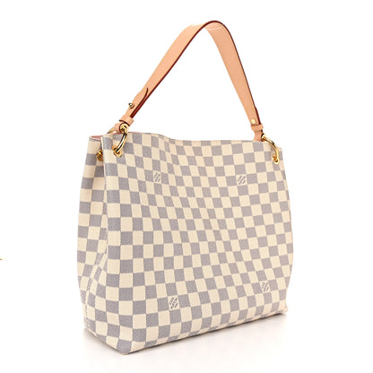 Louis Vuitton Damier Azur Graceful PM Rose Ballerine 3 of 9
