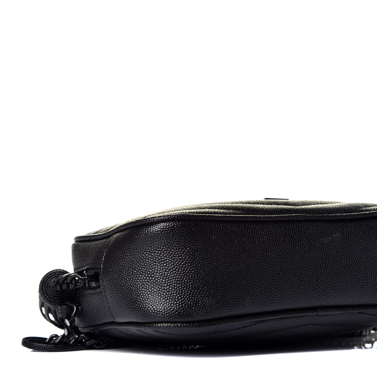 Saint Laurent Grain De Poudre Matelasse Monogram Mini Lou Camera Bag Black 8 of 9