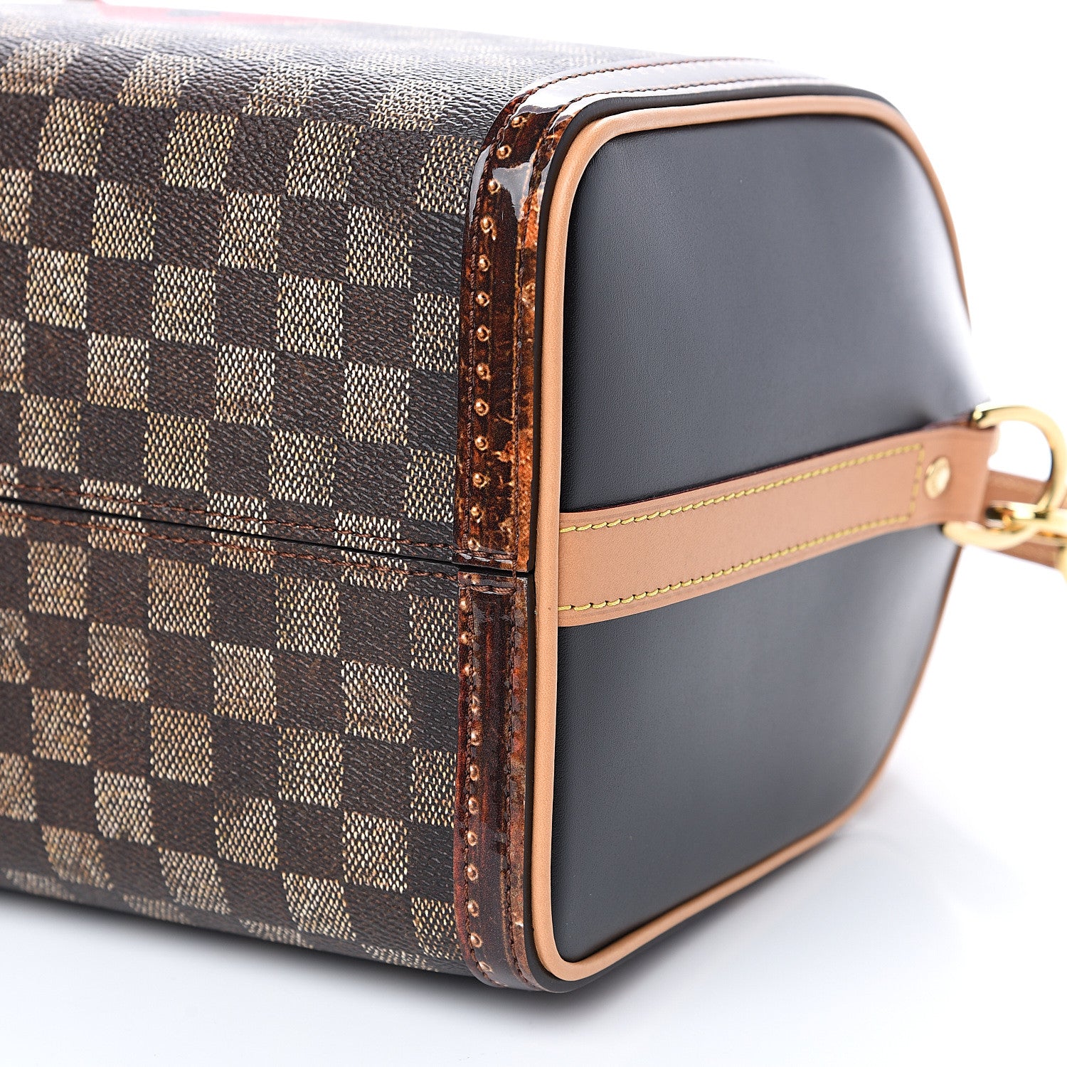 Louis Vuitton Transformed Damier Ebene Time Trunk Speedy Bandouliere 25 Black 7 of 9