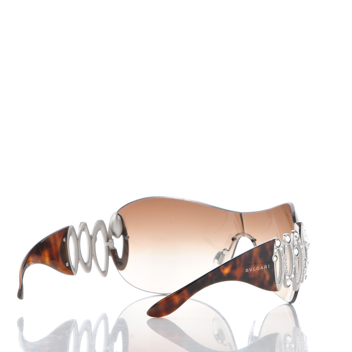 Bulgari BVLGARI Crystal Sunglasses 6017-B Tortoise 4 of 7