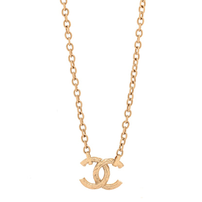 Chanel Metal Quilted CC Necklace Gold 1 of 5