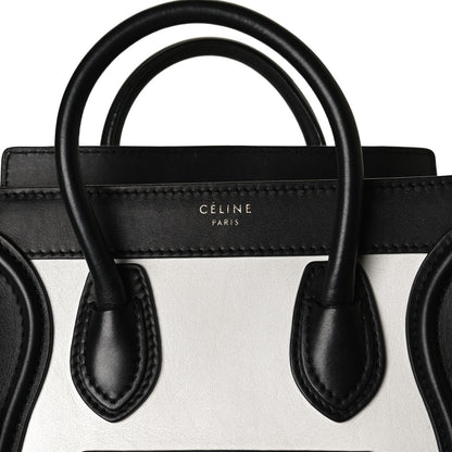 Celine Smooth Calfskin Suede Nano Tri-Color Luggage White 8 of 16