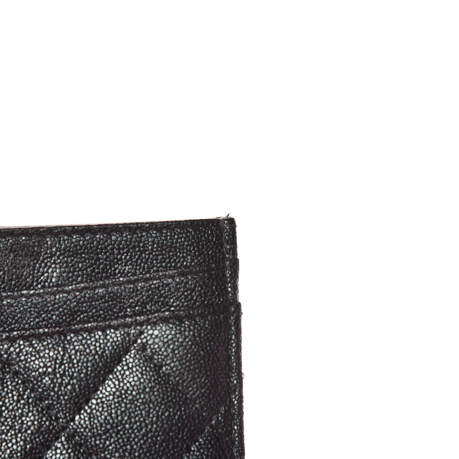 Chanel Iridescent Caviar Quilted Card Holder Black 10 of 12