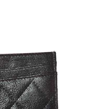 Chanel Iridescent Caviar Quilted Card Holder Black 10 of 12