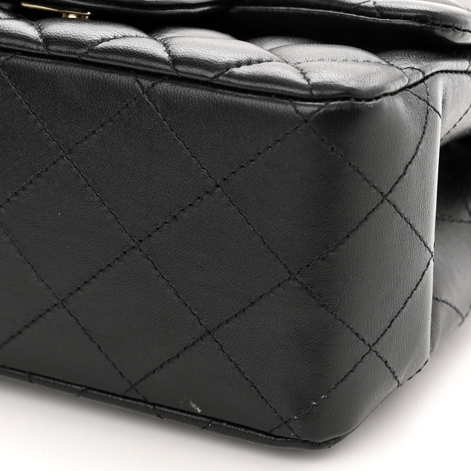 Chanel Lambskin Quilted Mini Square Flap Black 11 of 14