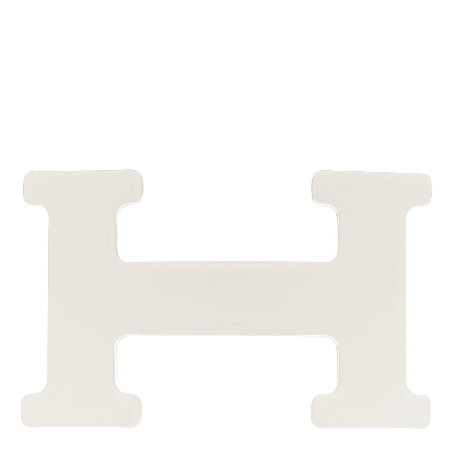 Hermes Enamel 24mm Mini H Belt Buckle Nata 1 of 3