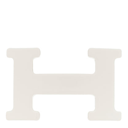 Hermes Enamel 24mm Mini H Belt Buckle Nata 1 of 3