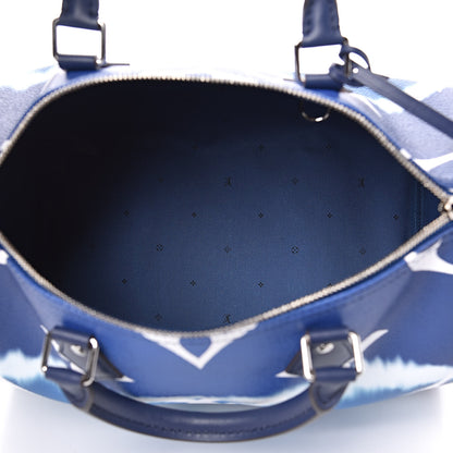 Louis Vuitton Monogram Escale Speedy Bandouliere 30 Blue 7 of 12