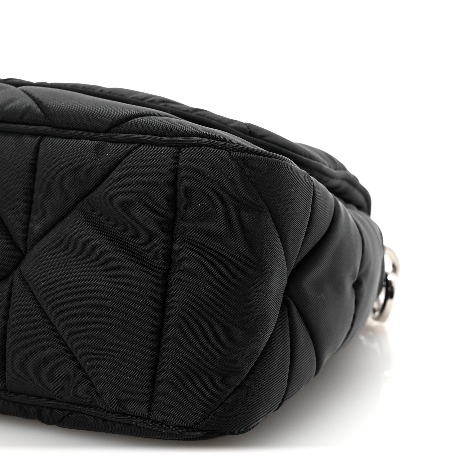 Prada Re-Nylon Quilted Padded Flap Shoulder Bag Black 11 of 11