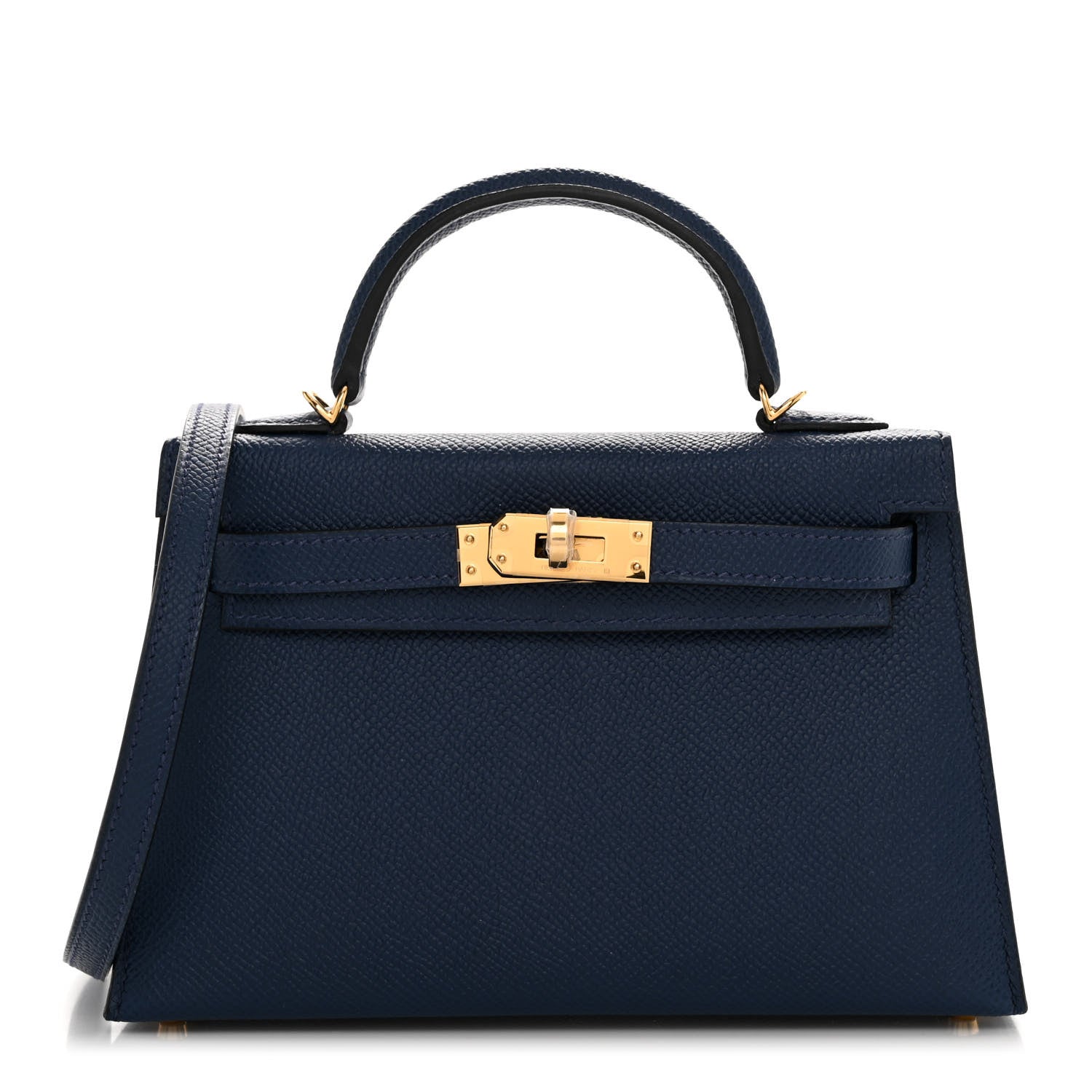 Hermes Epsom Mini Kelly Sellier 20 Bleu Navy 1 of 12