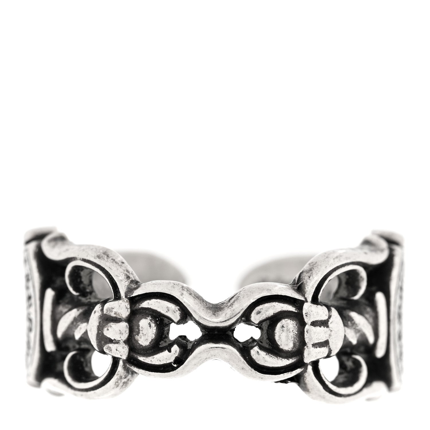 Chrome Hearts Sterling Silver Double Dagger Ring 61 9.5 1 of 4