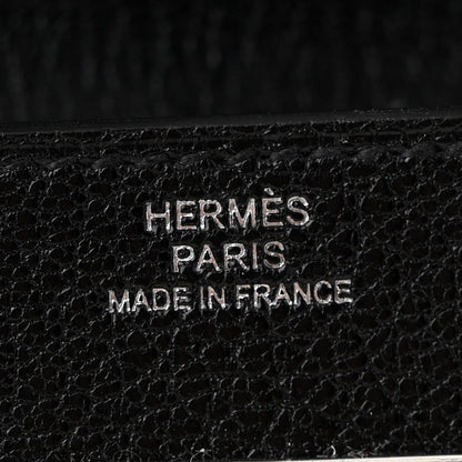 Hermes Chevre Chamkila Kelly Wallet To Go Black 6 of 11